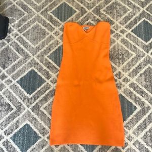 Beginning boutique strapless mini dress